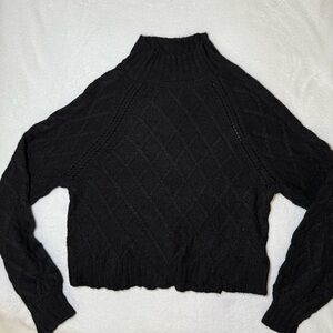 American Eagle Outfitters Black Turtleneck Sweater